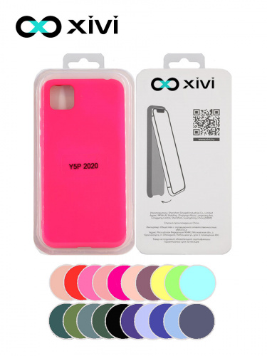 Накладка задняя Xivi для HUAWEI Y5P 2020 HONOR9S, Silicon Case, силикон, матовая, №64, цвет фуксия 5