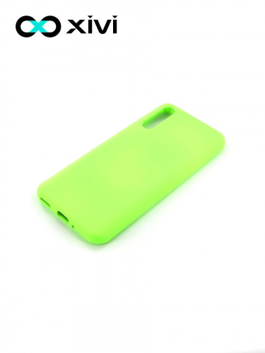 Накладка задняя Xivi для HUAWEI Y8P 2020 P SMART S, Silicon Case, силикон, матовая, №61, цвет салатовый 3