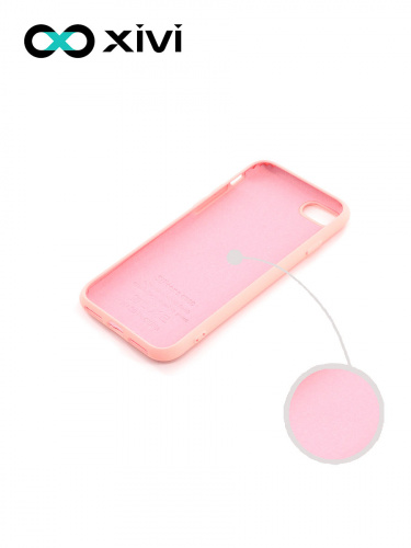 Накладка задняя Xivi для APPLE iPhone 7 8 SE2, Silicon Case, силикон, матовая, №30, цвет розовый 2
