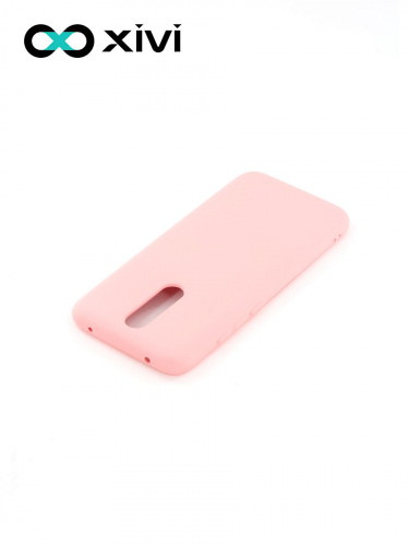 Накладка задняя Xivi для XIAOMI Redmi 8, Silicon Case, силикон, матовая, №19, цвет розовый 4