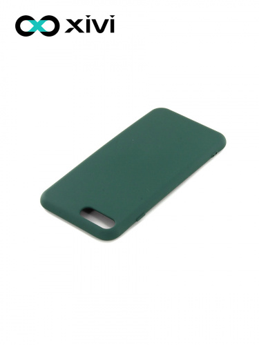 Накладка задняя Xivi для APPLE iPhone 7 8 Plus, Silicon Case, силикон, матовая, №46, цвет изумрудный 4