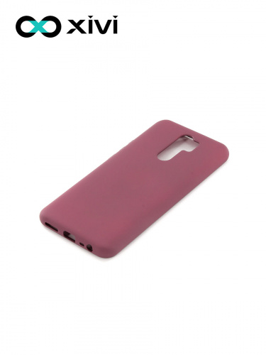 Накладка задняя Xivi для XIAOMI Redmi 9, Silicon Case, силикон, матовая, №73, цвет винный 3