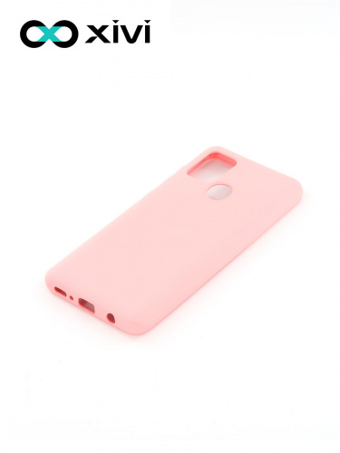 Накладка задняя Xivi для SAMSUNG Galaxy A21S, Silicon Case, силикон, матовая, №19, цвет розовый 3