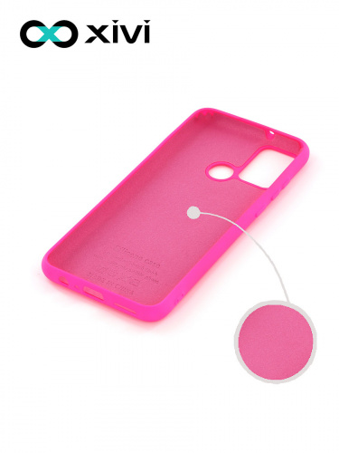 Накладка задняя Xivi для HUAWEI Honor 9A, Silicon Case, силикон, матовая, №64, цвет фуксия 2