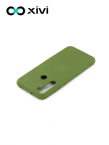 Накладка задняя Xivi для XIAOMI Redmi Note 8T, Silicon Case, силикон, матовая, №57, цвет зелёный 4