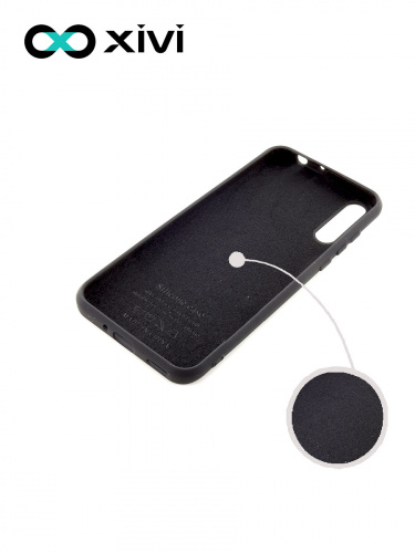 Накладка задняя Xivi для HUAWEI Y8P 2020 P SMART S, Silicon Case, силикон, матовая, №1, цвет чёрный 2