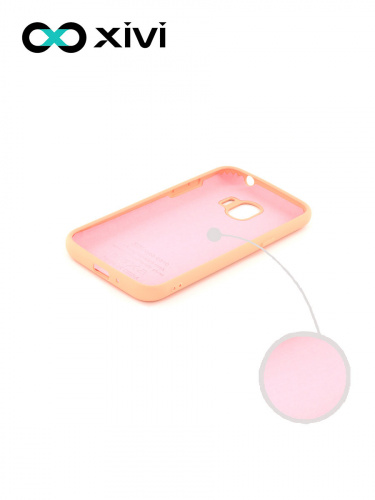 Накладка задняя Xivi для SAMSUNG Galaxy J2 2018 J250G, Silicon Case, силикон, матовая, №39, цвет бежевый 2