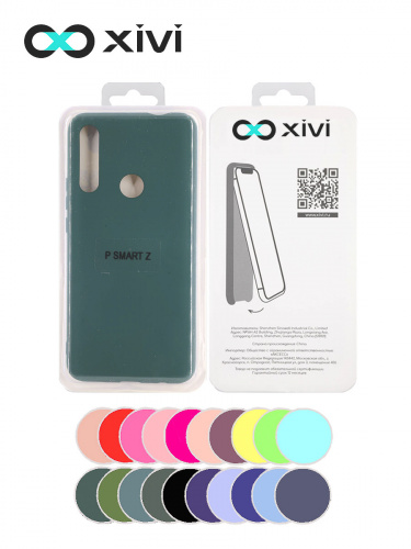 Накладка задняя Xivi для HUAWEI Y9 PRIME P SMART Z, Silicon Case, силикон, матовая, №46, цвет изумрудный 5