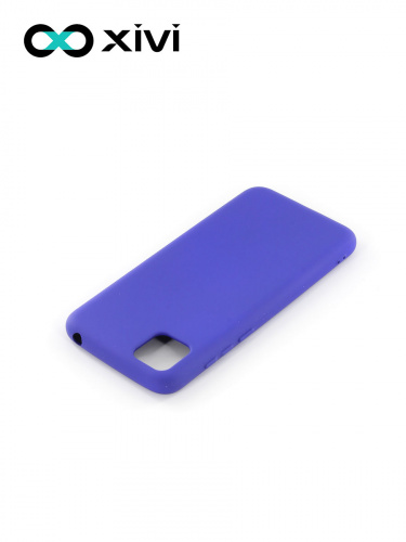 Накладка задняя Xivi для HUAWEI Y5P 2020 HONOR9S, Silicon Case, силикон, матовая, №47, цвет синий 4