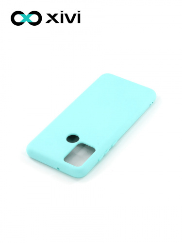 Накладка задняя Xivi для HUAWEI Honor 9A, Silicon Case, силикон, матовая, №8, цвет голубой 4