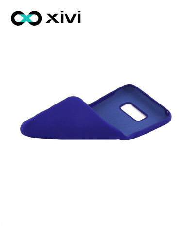 Накладка задняя Xivi для SAMSUNG Galaxy S8, Silicon Case, силикон, матовая, №47, цвет синий 6