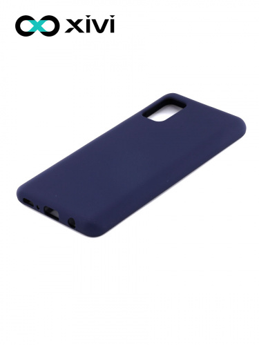 Накладка задняя Xivi для SAMSUNG Galaxy A41, Silicon Case, силикон, матовая, №2, цвет индиго, тёмный 3