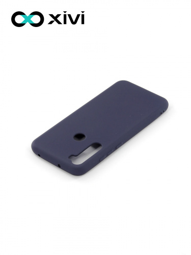 Накладка задняя Xivi для XIAOMI Redmi Note 8T, Silicon Case, силикон, матовая, №2, цвет индиго, тёмный 4