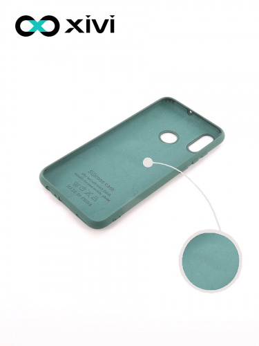 Накладка задняя Xivi для HUAWEI P Smart (2019), Silicon Case, силикон, матовая, №46, цвет изумрудный 2