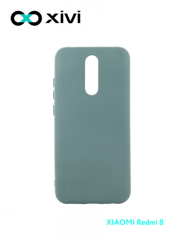 Накладка задняя Xivi для XIAOMI Redmi 8, Silicon Case, силикон, матовая, №56, цвет зелёный 1