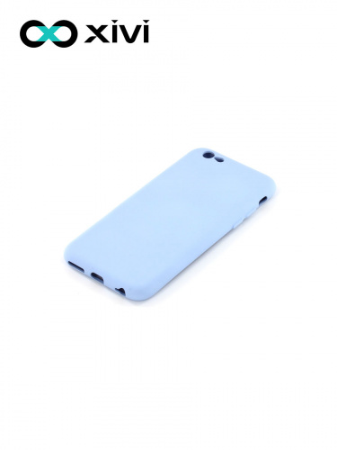 Накладка задняя Xivi для APPLE iPhone 6 6S (4.7), Silicon Case, силикон, матовая, №42, цвет сиреневый 3