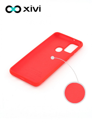 Накладка задняя Xivi для SAMSUNG Galaxy A21S, Silicon Case, силикон, матовая, №4, цвет морковный 2