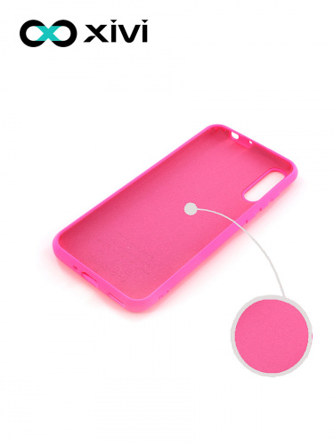 Накладка задняя Xivi для HUAWEI Y8P 2020 P SMART S, Silicon Case, силикон, матовая, №33, цвет розовый 2