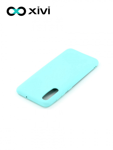 Накладка задняя Xivi для SAMSUNG Galaxy A50 A30S A50S, Silicon Case, силикон, матовая, №8, цвет голубой 4