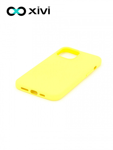 Накладка задняя Xivi для APPLE iPhone 12 6.1 6.1 Pro, Silicon Case, силикон, матовая, №41, цвет жёлтый 3