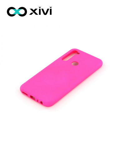 Накладка задняя Xivi для XIAOMI Redmi Note 8T, Silicon Case, силикон, матовая, №64, цвет фуксия 3
