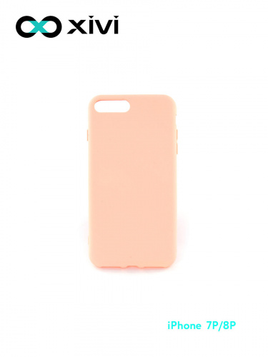 Накладка задняя Xivi для APPLE iPhone 7 8 Plus, Silicon Case, силикон, матовая, №30, цвет розовый 10