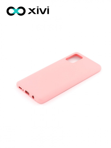 Накладка задняя Xivi для SAMSUNG Galaxy A71 5G, Silicon Case, силикон, матовая, №19, цвет розовый 3