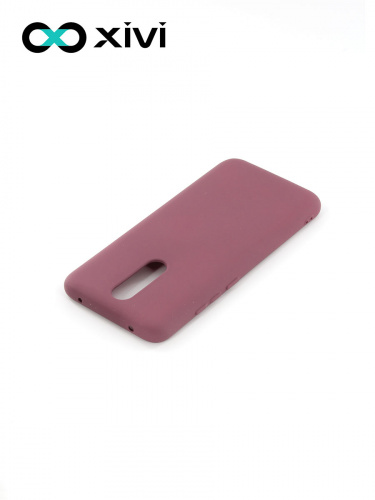 Накладка задняя Xivi для XIAOMI Redmi 8, Silicon Case, силикон, матовая, №73, цвет винный 4