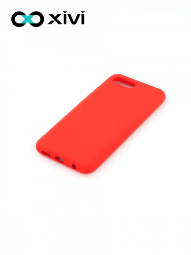 Накладка задняя Xivi для HUAWEI Honor 10, Silicon Case, силикон, матовая, №4, цвет морковный 3