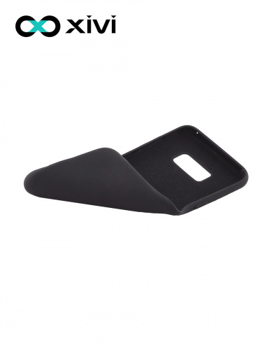 Накладка задняя Xivi для SAMSUNG Galaxy S8 Plus, Silicon Case, силикон, матовая, №1, цвет чёрный 6