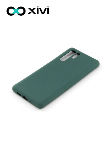 Накладка задняя Xivi для HUAWEI P30 Pro, Silicon Case, силикон, матовая, №46, цвет изумрудный 3