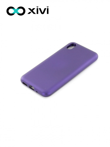 Накладка задняя Xivi для HUAWEI Y5 (2019) 8S, Silicon Case, силикон, матовая, №17, цвет фиолетовый 3