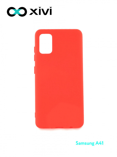 Накладка задняя Xivi для SAMSUNG Galaxy A41, Silicon Case, силикон, матовая, №4, цвет морковный 1