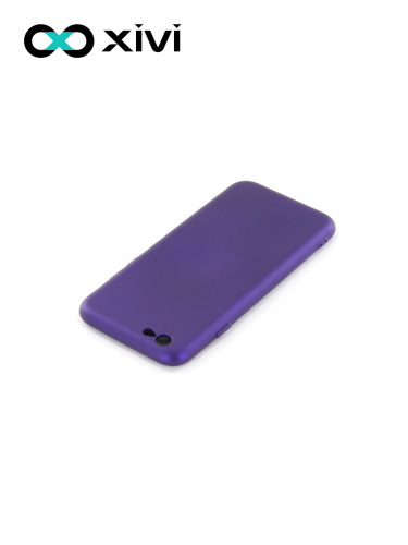 Накладка задняя Xivi для APPLE iPhone 6 6S (4.7), Silicon Case, силикон, матовая, №17, цвет фиолетовый 4