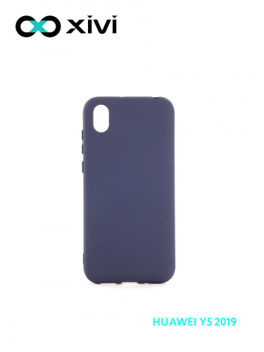 Накладка задняя Xivi для HUAWEI Y5 (2019) 8S, Silicon Case, силикон, матовая, №2, цвет индиго, тёмный 1