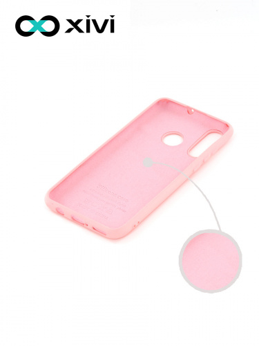 Накладка задняя Xivi для HUAWEI P30 Lite Nova 4E, Silicon Case, силикон, матовая, №19, цвет розовый 2