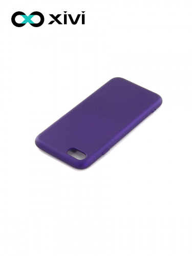 Накладка задняя Xivi для APPLE iPhone 7 8 SE2, Silicon Case, силикон, матовая, №17, цвет фиолетовый 4
