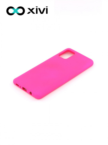 Накладка задняя Xivi для SAMSUNG Galaxy A31, Silicon Case, силикон, матовая, №64, цвет фуксия 3