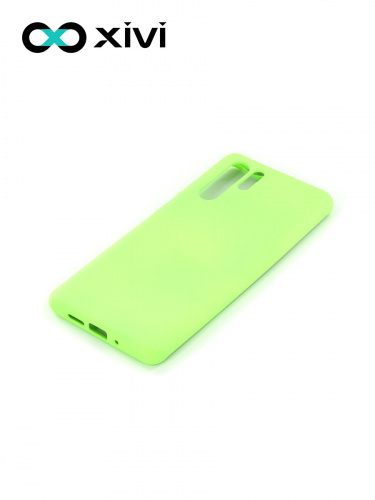 Накладка задняя Xivi для HUAWEI P30 Pro, Silicon Case, силикон, матовая, №61, цвет салатовый 3