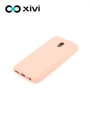 Накладка задняя Xivi для XIAOMI REDMI 8A, Silicon Case, силикон, матовая, №39, цвет бежевый 3