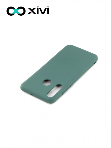 Накладка задняя Xivi для HUAWEI P30 Lite Nova 4E, Silicon Case, силикон, матовая, №46, цвет изумрудный 4