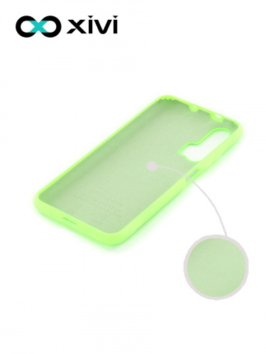 Накладка задняя Xivi для HUAWEI HONOR 20 PRO, Silicon Case, силикон, матовая, №61, цвет салатовый 2