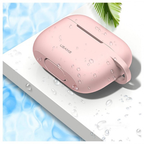 Usams-BH568-Silicone-Case-for-AirPods-Pro-with-Carabiner-Pink-6958444986623-17012020-03-p