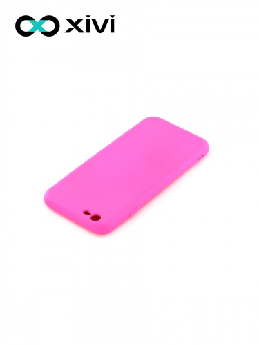 Накладка задняя Xivi для APPLE iPhone 6 6S (4.7), Silicon Case, силикон, матовая, №33, цвет розовый 4