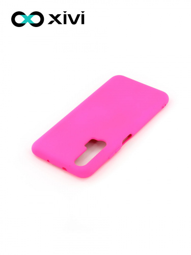 Накладка задняя Xivi для HUAWEI HONOR 20 PRO, Silicon Case, силикон, матовая, №64, цвет фуксия 4
