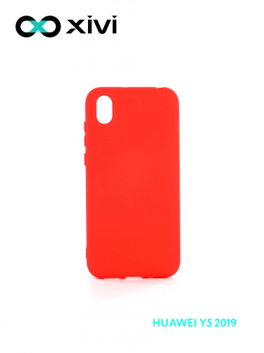 Накладка задняя Xivi для HUAWEI Y5 (2019) 8S, Silicon Case, силикон, матовая, №4, цвет морковный 1