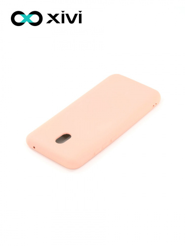 Накладка задняя Xivi для XIAOMI REDMI 8A, Silicon Case, силикон, матовая, №39, цвет бежевый 4