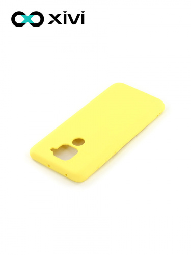 Накладка задняя Xivi для XIAOMI REDMI NOTE 9, Silicon Case, силикон, матовая, №41, цвет жёлтый 4