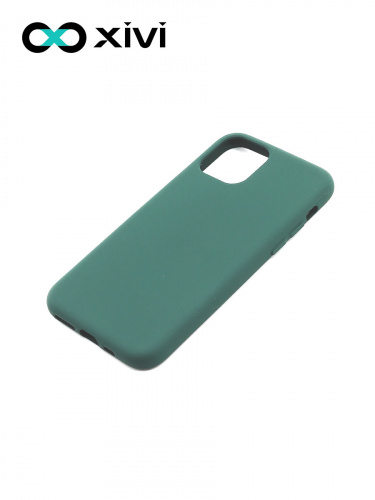 Накладка задняя Xivi для APPLE iPhone 11 Pro, Silicon Case, силикон, матовая, №46, цвет изумрудный 3