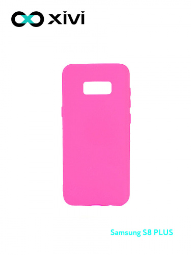 Накладка задняя Xivi для SAMSUNG Galaxy S8 Plus, Silicon Case, силикон, матовая, №33, цвет розовый 1